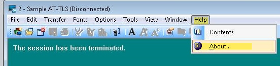 Help Tab in toolbar
