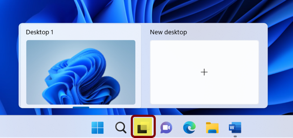 Make a new virtual desktop