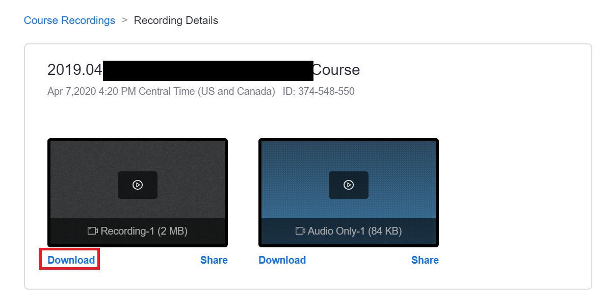 Download Link in Zoom