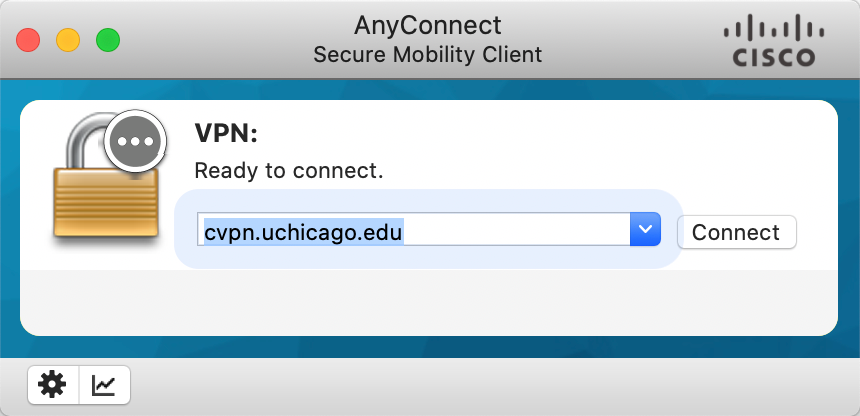 connect to cvpn.uchicago.edu option