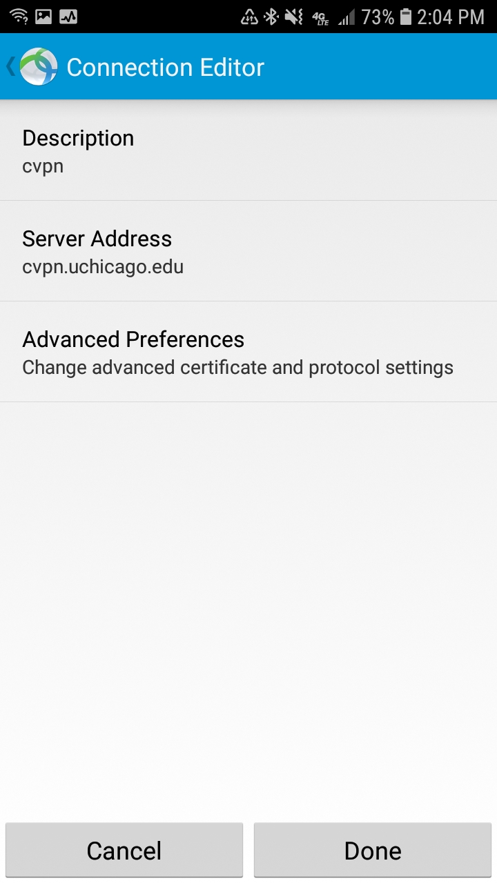 IT Knowledge Install the Cisco AnyConnect Client on Android and