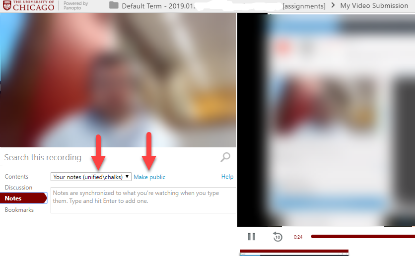 Channel dropdown