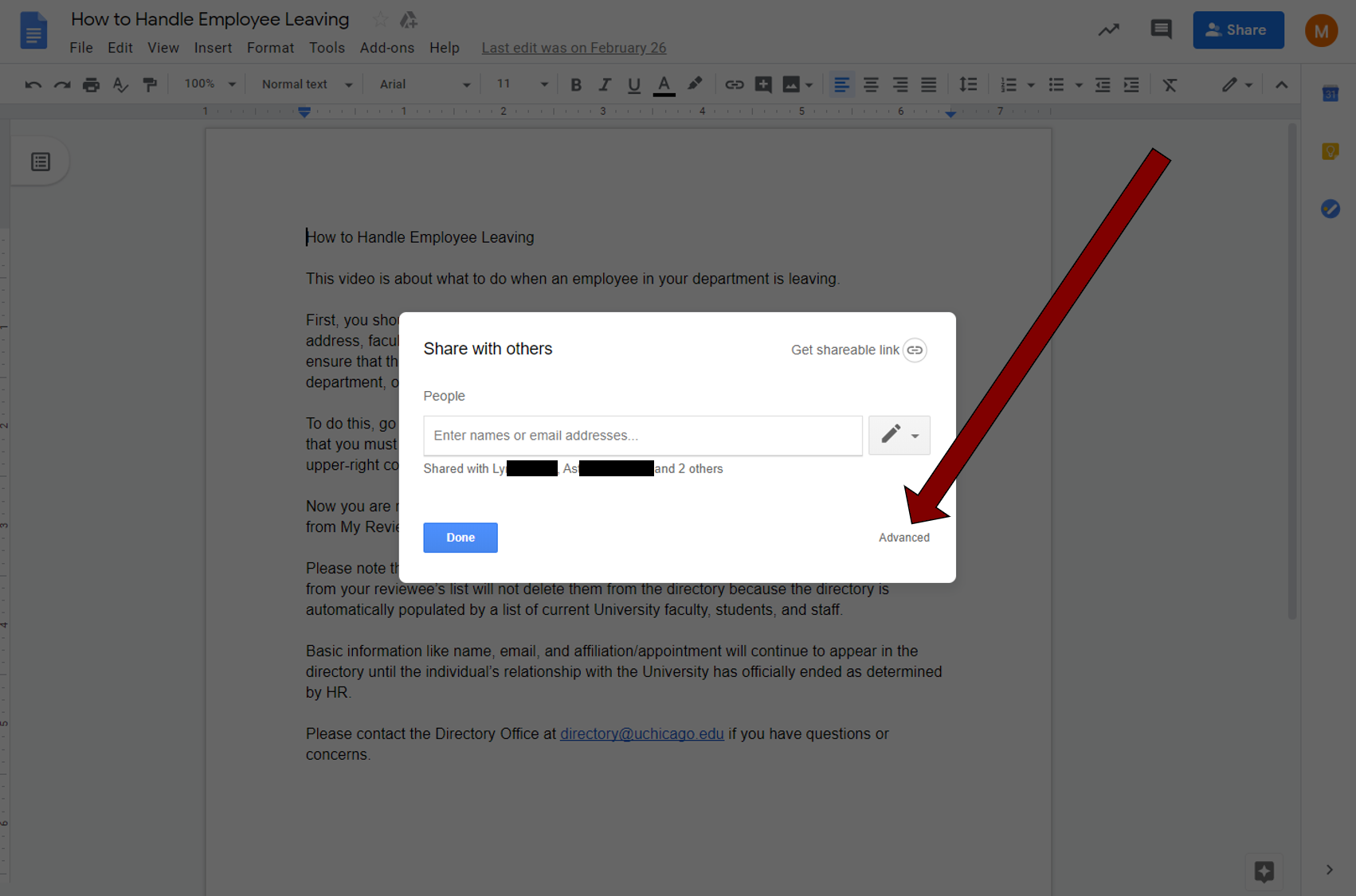transfer file advanced button
