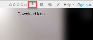 Video menu at top right with Download icon indicated