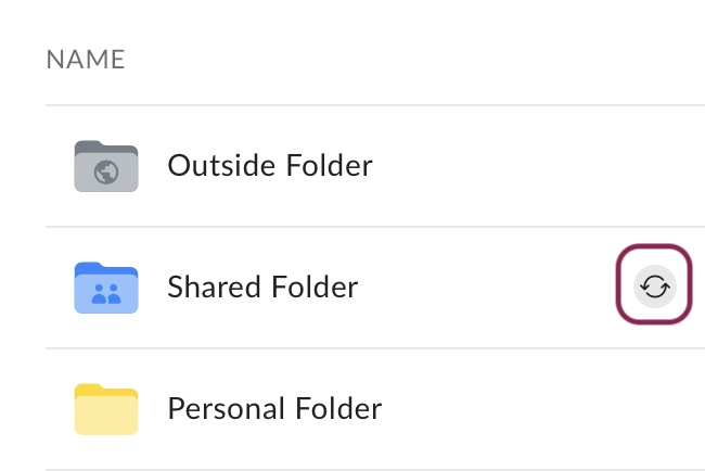 Synced Folder Icon on UChicago Box