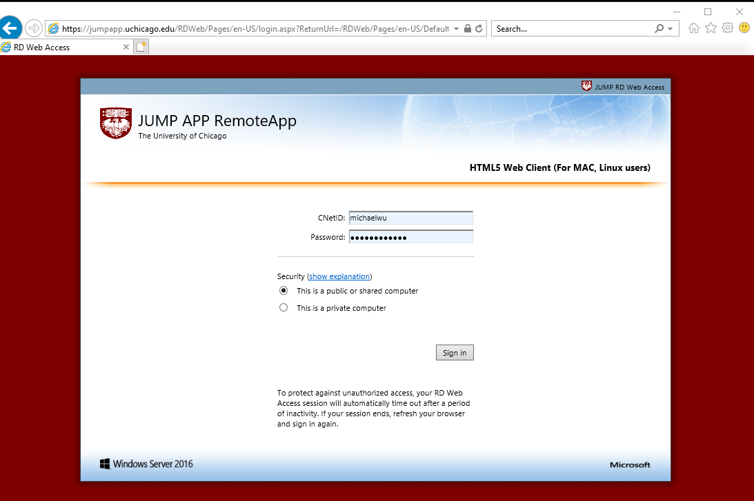 IT Services Knowledge - Connect to the Windows JUMP APP Service for ...
