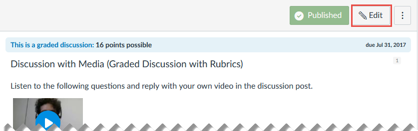 Edit Discussion