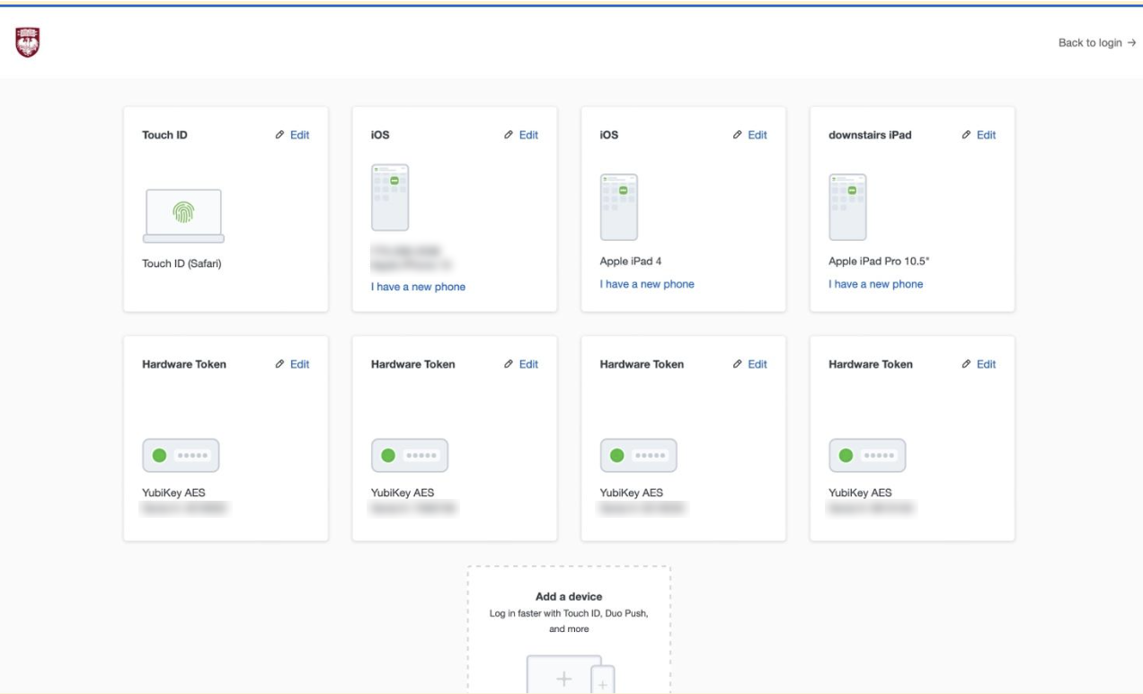Current 2FA Devices