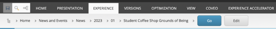 Experience Editor