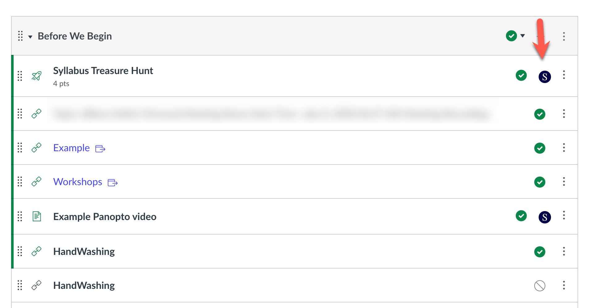 SensusAccess icon in Canvas