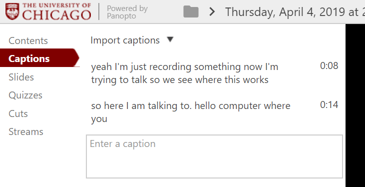 Auto-generated captions