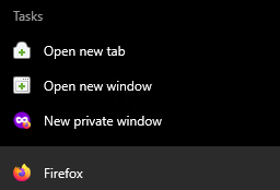 New private window